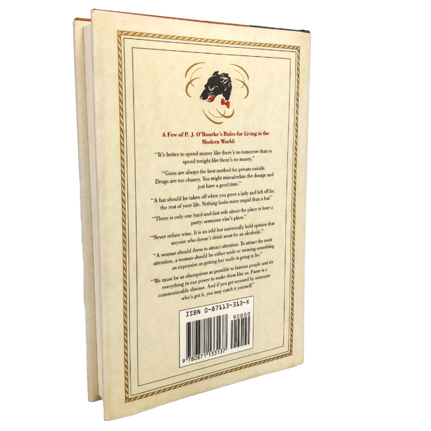 Modern Manners: An Etiquette Book for Rude People by P.J. O'Rourke [FIRST EDITION • FIRST PRINTING] 1989