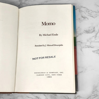 Momo by Michael Ende [U.S. FIRST EDITION] 1985 ❧ Advance Review Copy