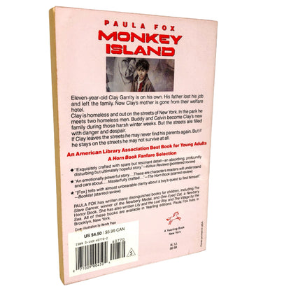 Monkey Island by Paula Fox [FIRST PAPERBACK EDITION] 1993