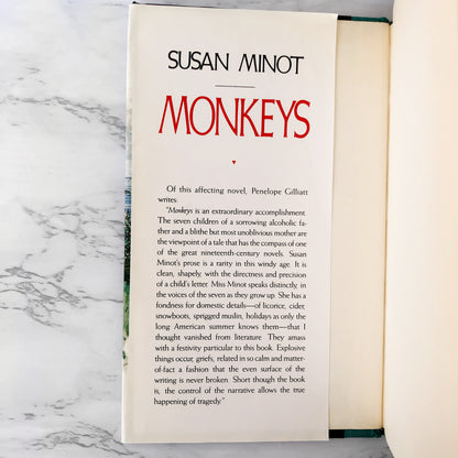 Monkeys by Susan Minot [FIRST BOOK CLUB EDITION] 1986 • E.P. Dutton