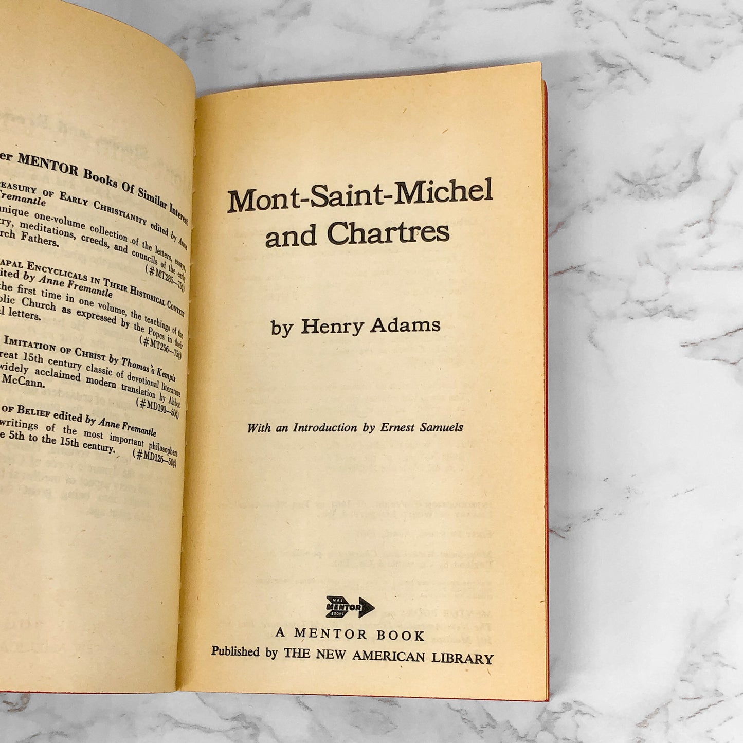 Mont-Saint-Michel and Chartres by Henry Adams [1961 PAPERBACK]
