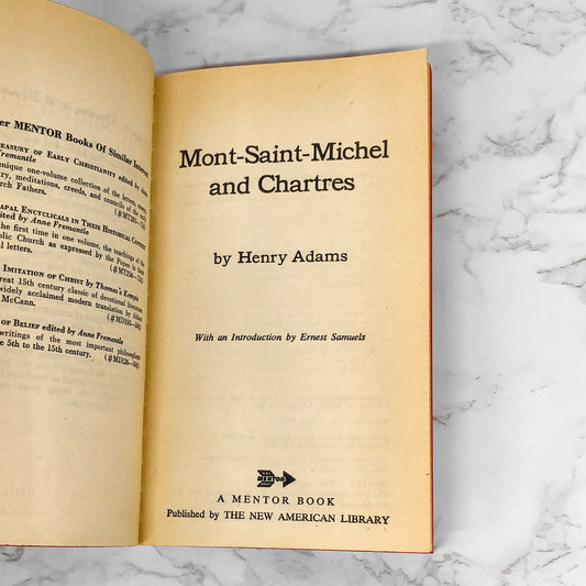 Mont-Saint-Michel and Chartres by Henry Adams [1961 PAPERBACK]
