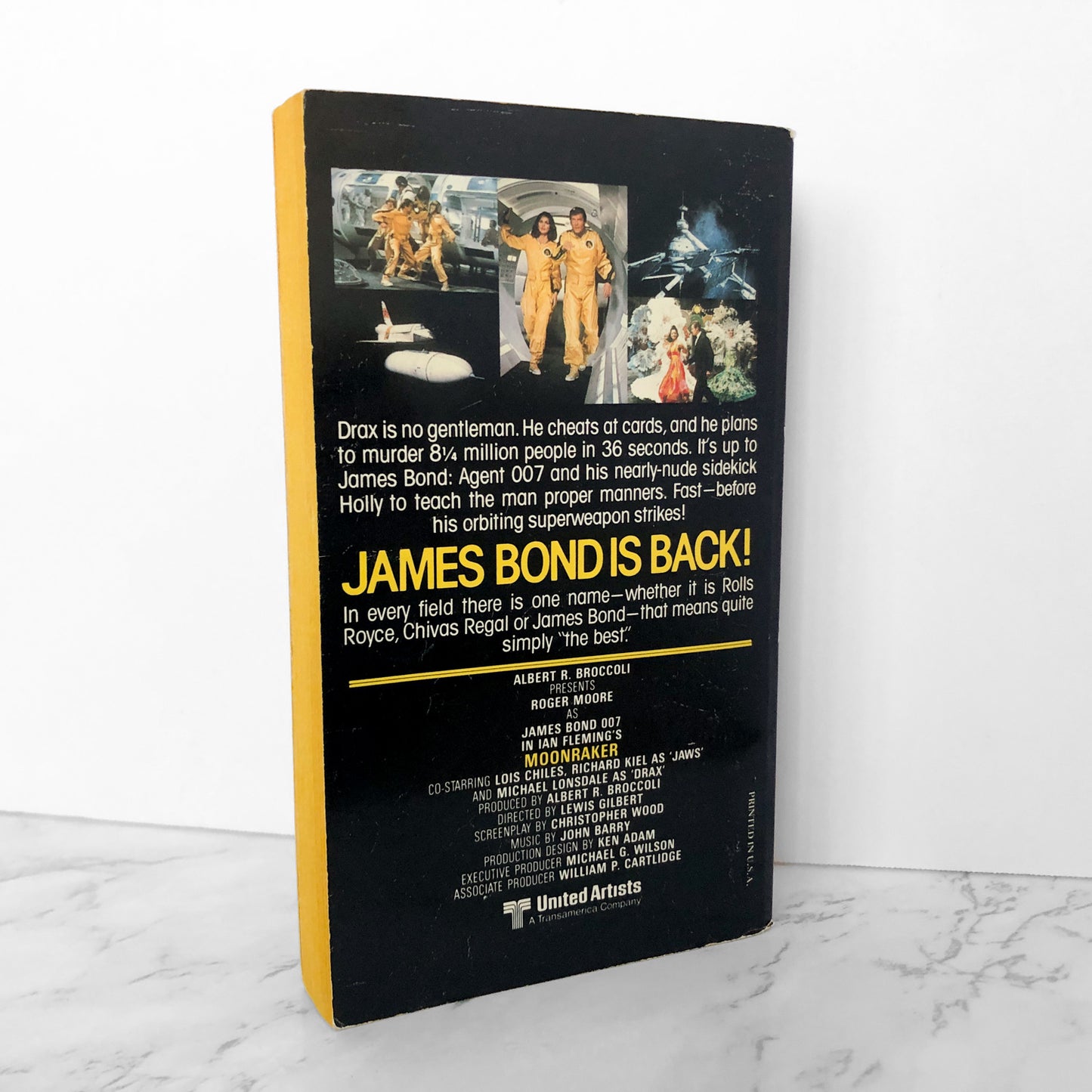 James Bond and Moonraker by Christopher Wood / Ian Fleming [1979 MOVIE TIE-IN PAPERBACK] - Bookshop Apocalypse