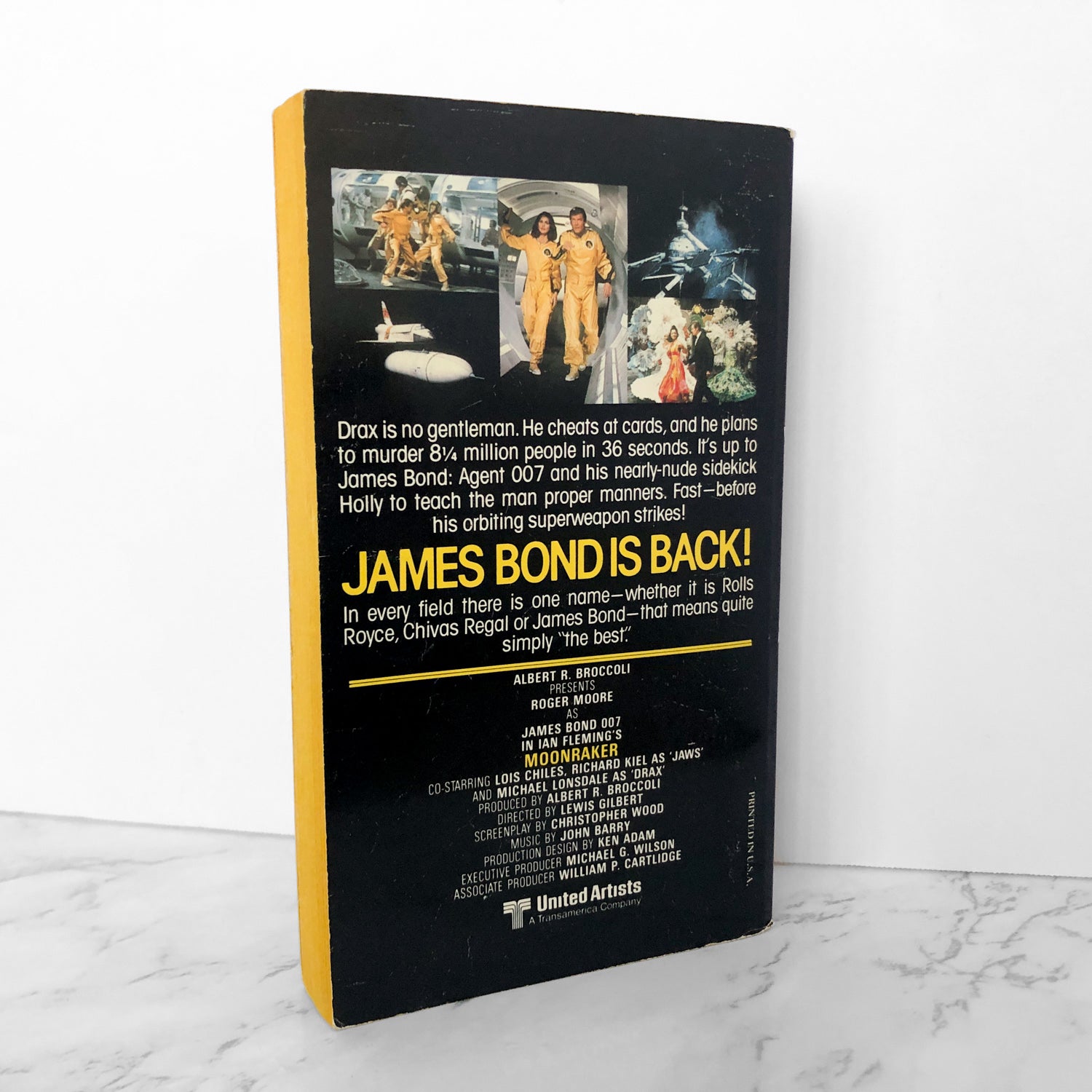 James Bond and Moonraker by Christopher Wood / Ian Fleming [1979 MOVIE TIE-IN PAPERBACK] - Bookshop Apocalypse