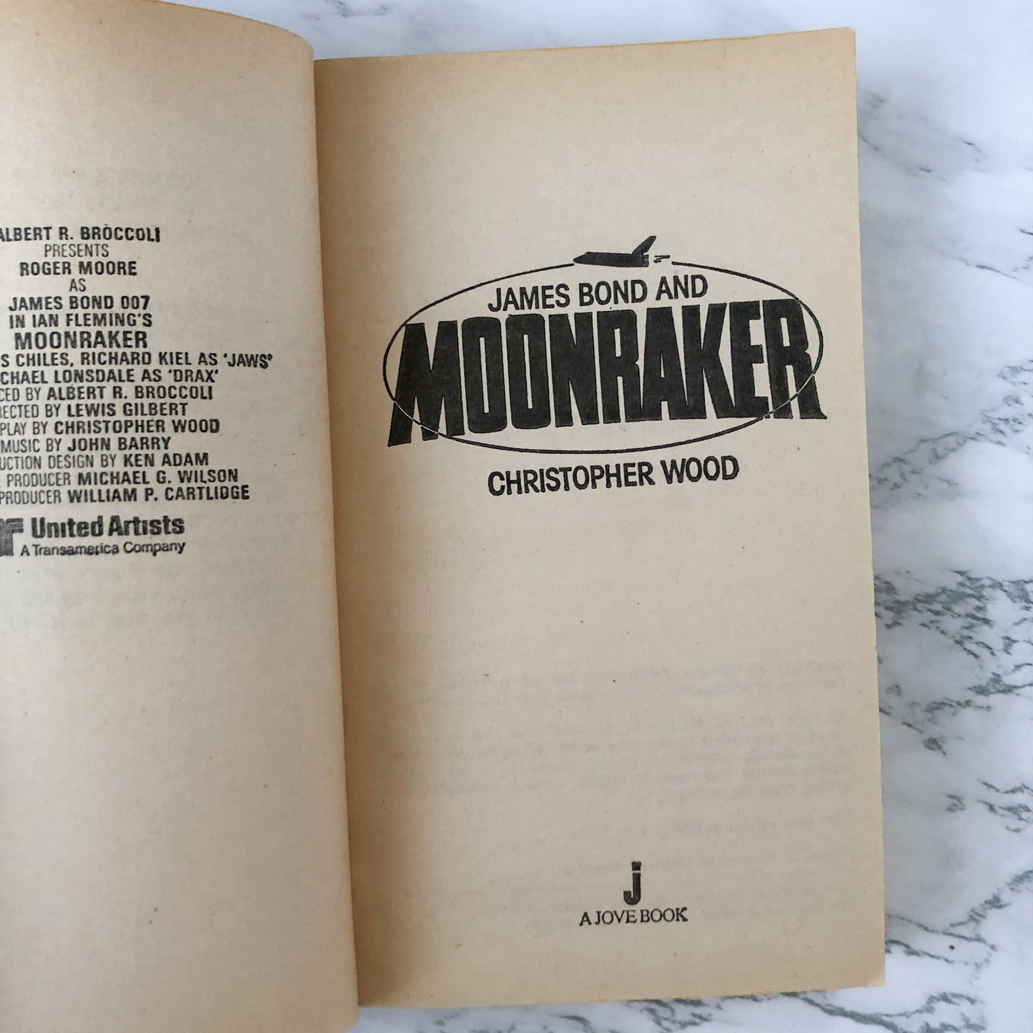 James Bond and Moonraker by Christopher Wood / Ian Fleming [1979 MOVIE TIE-IN PAPERBACK] - Bookshop Apocalypse