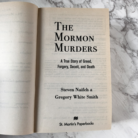 The Mormon Murders by Steven Naifeh & Gregory White Smith [2005 PAPERBACK] - Bookshop Apocalypse