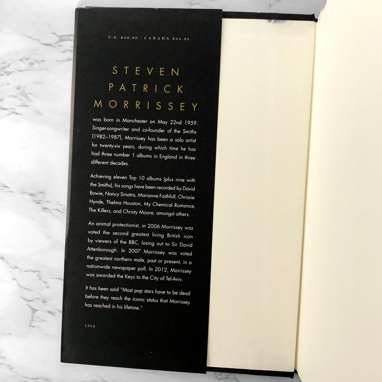 Autobiography by Morrissey [FIRST EDITION • FIRST PRINTING] 2011