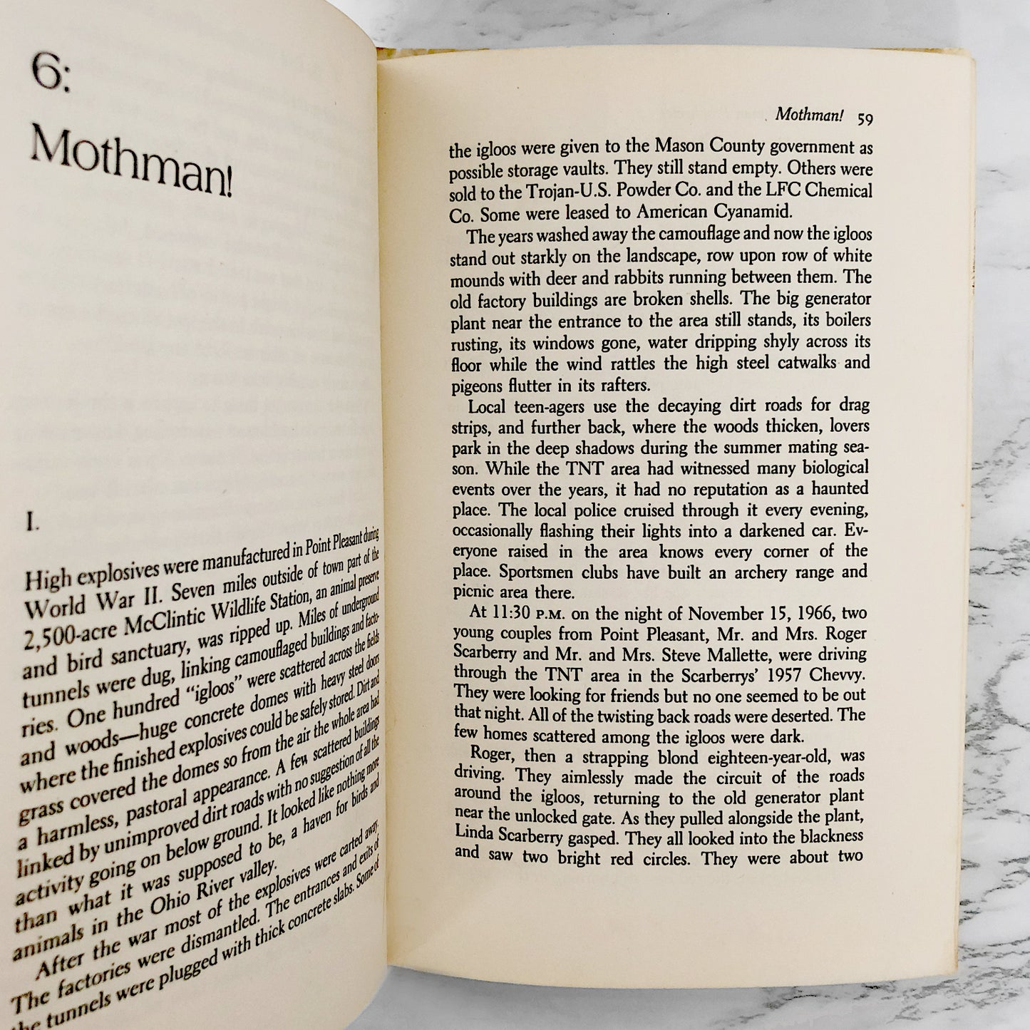 The Mothman Prophecies by John A. Keel [FIRST EDITION • FIRST PRINTING] 1975