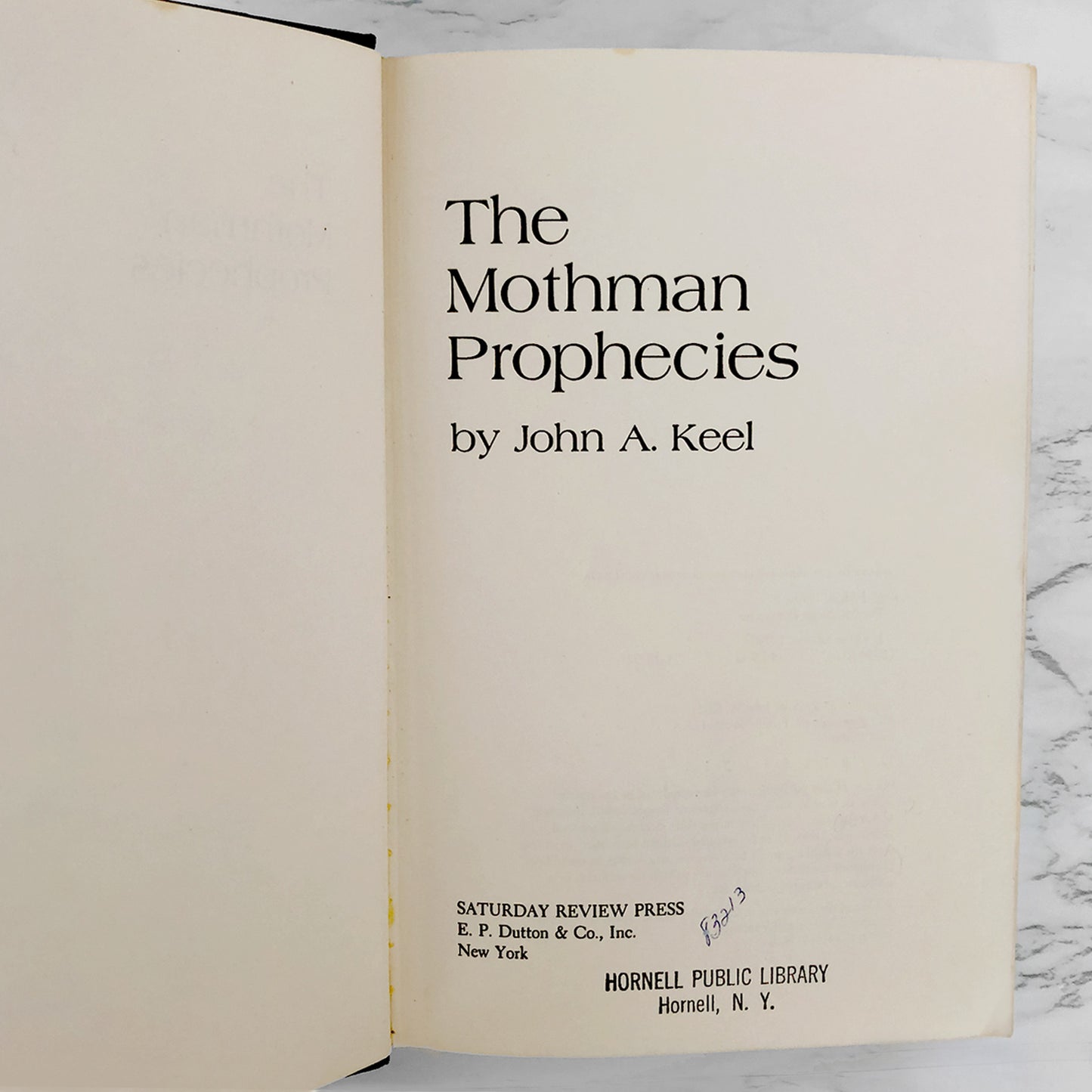 The Mothman Prophecies by John A. Keel [FIRST EDITION • FIRST PRINTING] 1975