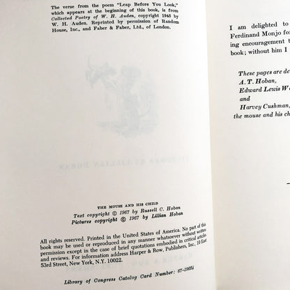 The Mouse and His Child by Russell Hoban [FIRST EDITION / 1967]