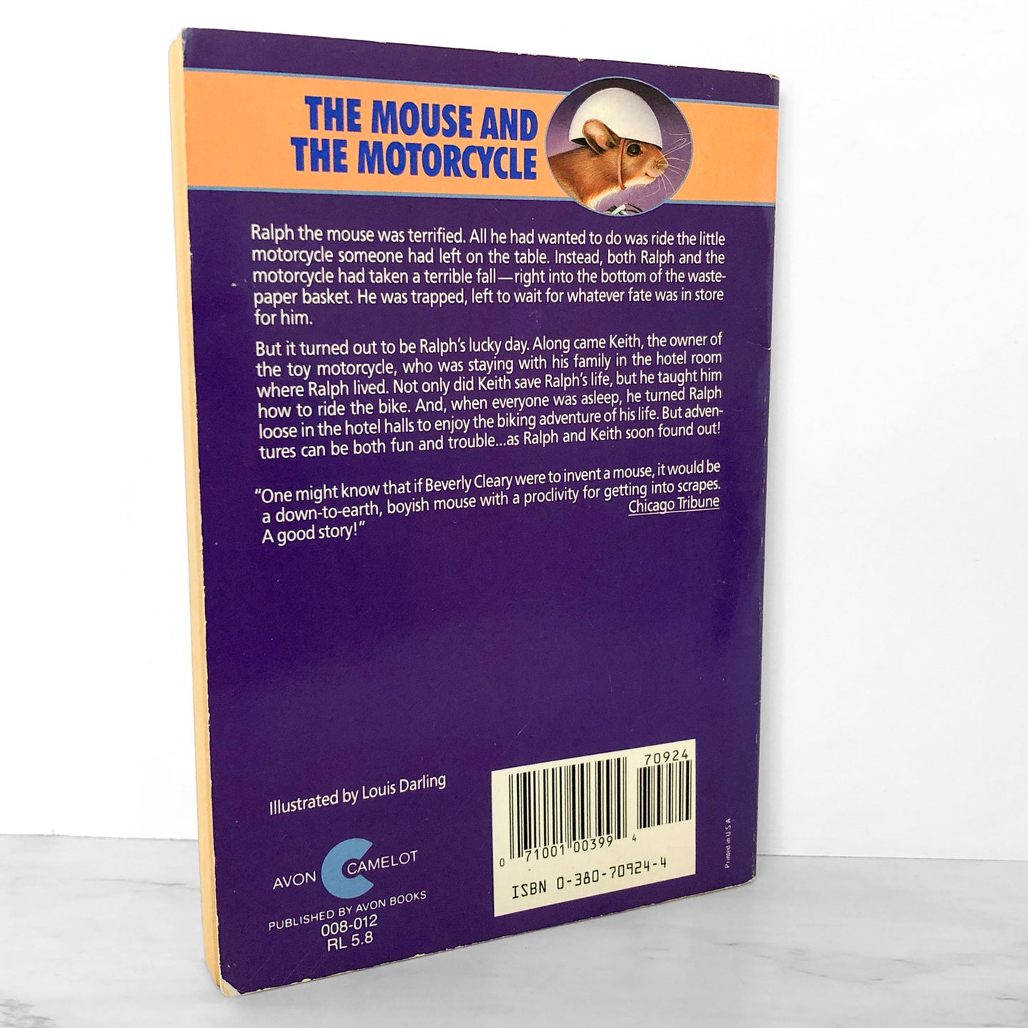 The Mouse and the Motorcycle by Beverly Cleary [TRADE PAPERBACK / 1990]