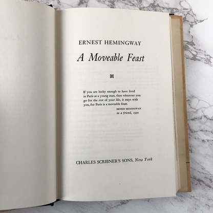 A Moveable Feast by Ernest Hemingway [HARDCOVER REPRINT] - Bookshop Apocalypse