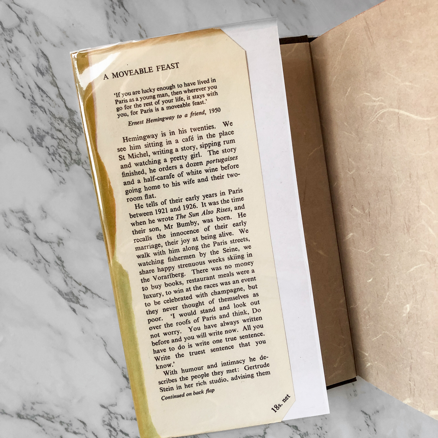 A Moveable Feast by Ernest Hemingway [U.K. FIRST EDITION / FIRST PRINTING] - Bookshop Apocalypse