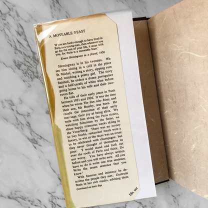 A Moveable Feast by Ernest Hemingway [U.K. FIRST EDITION / FIRST PRINTING] - Bookshop Apocalypse
