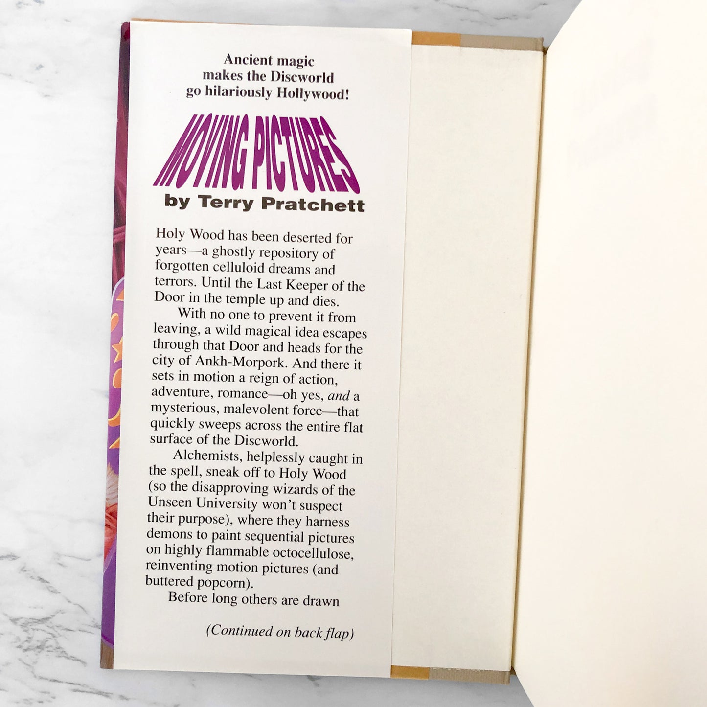 Moving Pictures by Terry Pratchett [1990 HARDCOVER] ROC • Discworld #10