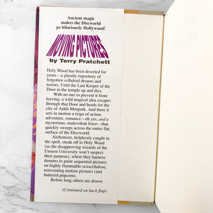 Moving Pictures by Terry Pratchett [1990 HARDCOVER] ROC • Discworld #10