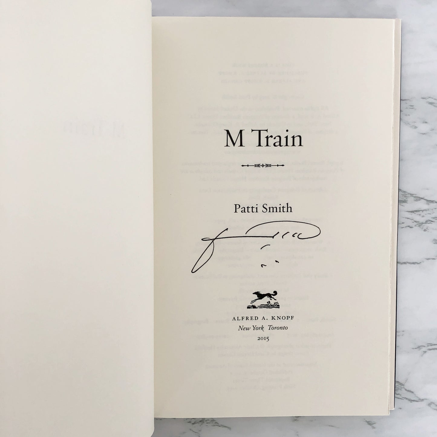 M Train by Patti Smith SIGNED! [FIRST EDITION]
