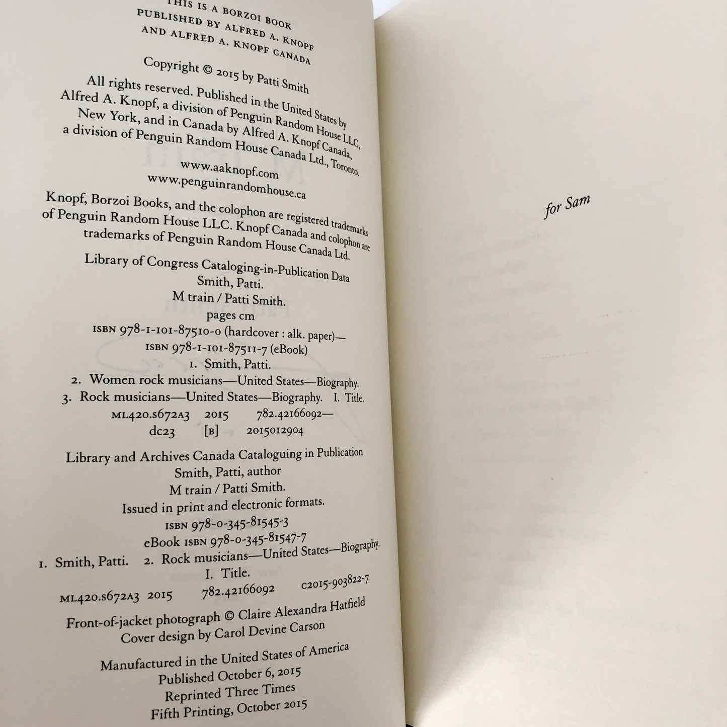 M Train by Patti Smith SIGNED! [FIRST EDITION]