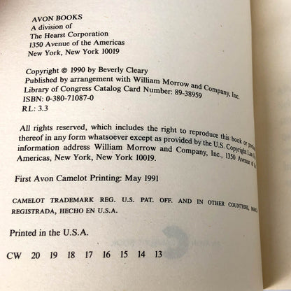 Muggie Maggie by Beverly Cleary [FIRST PAPERBACK EDITION] 1991