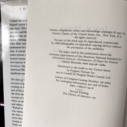 The Nature Writings of John Muir [LIBRARY OF AMERICA] - Bookshop Apocalypse