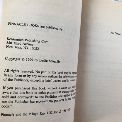Murderess! by Leslie Margolin [1999 PAPERBACK] - Bookshop Apocalypse