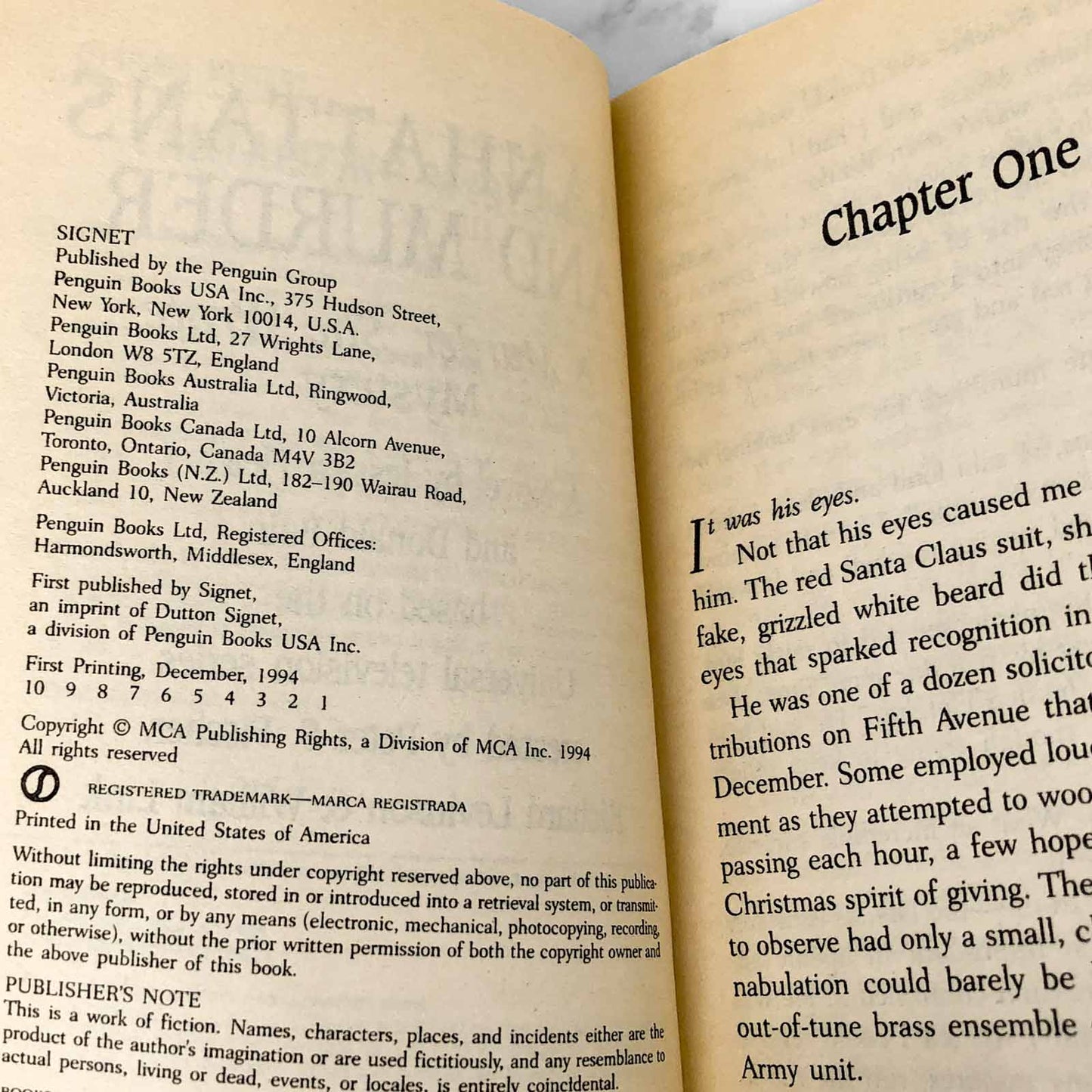 Murder, She Wrote: Manhattans & Murder by Jessica Fletcher & Donald Bain [1994 PAPERBACK]