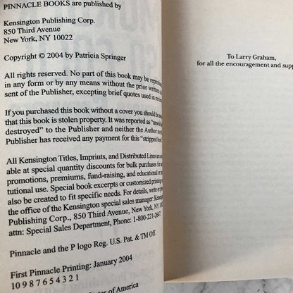 Murder So Cold by Patricia Springer [FIRST PAPERBACK PRINTING / 2004]