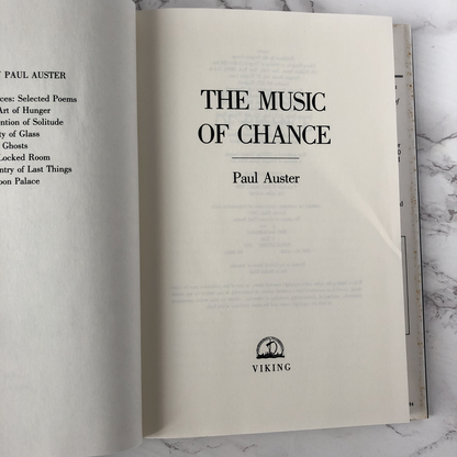 The Music of Chance by Paul Auster [FIRST PRINTING] - Bookshop Apocalypse