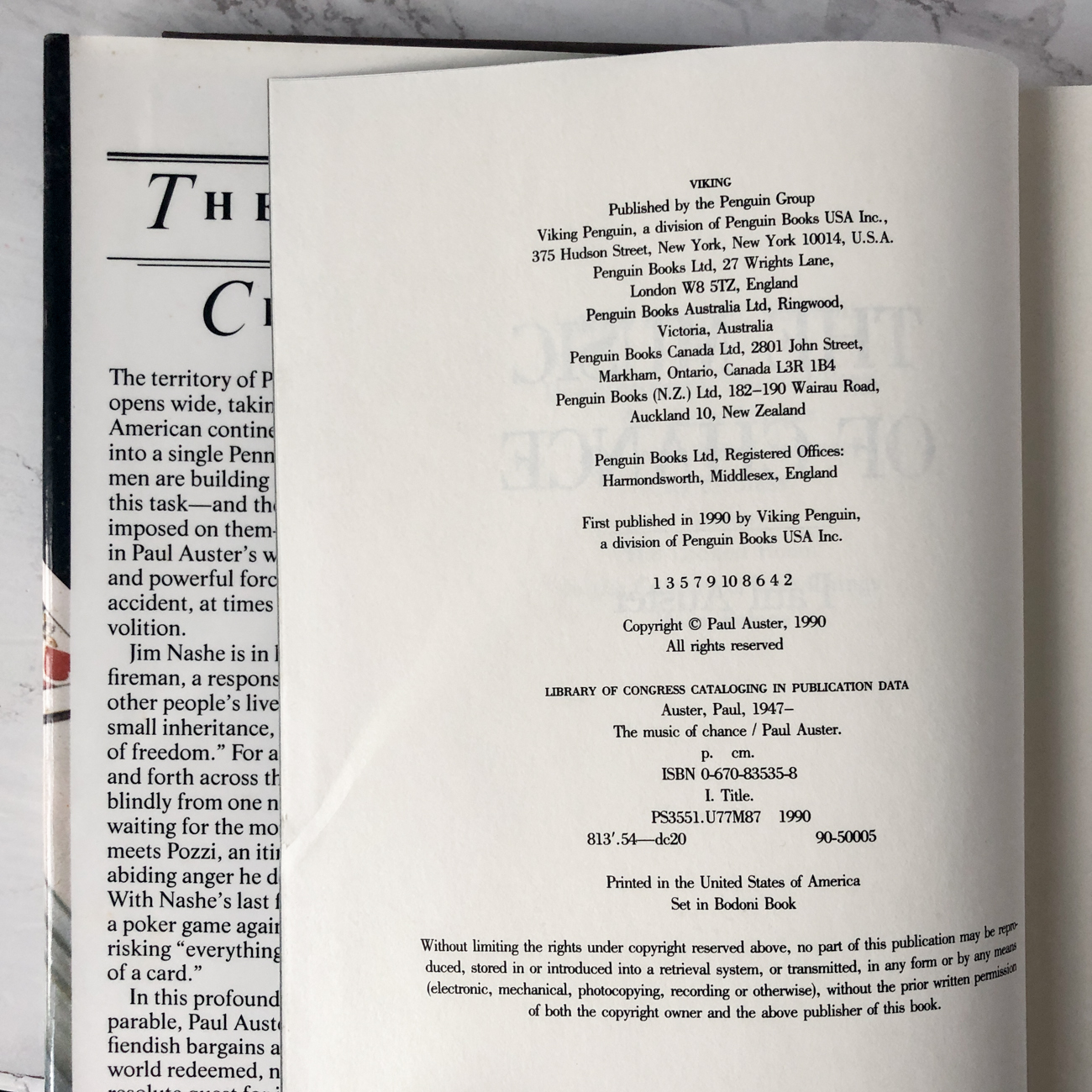 The Music of Chance by Paul Auster [FIRST PRINTING] - Bookshop Apocalypse