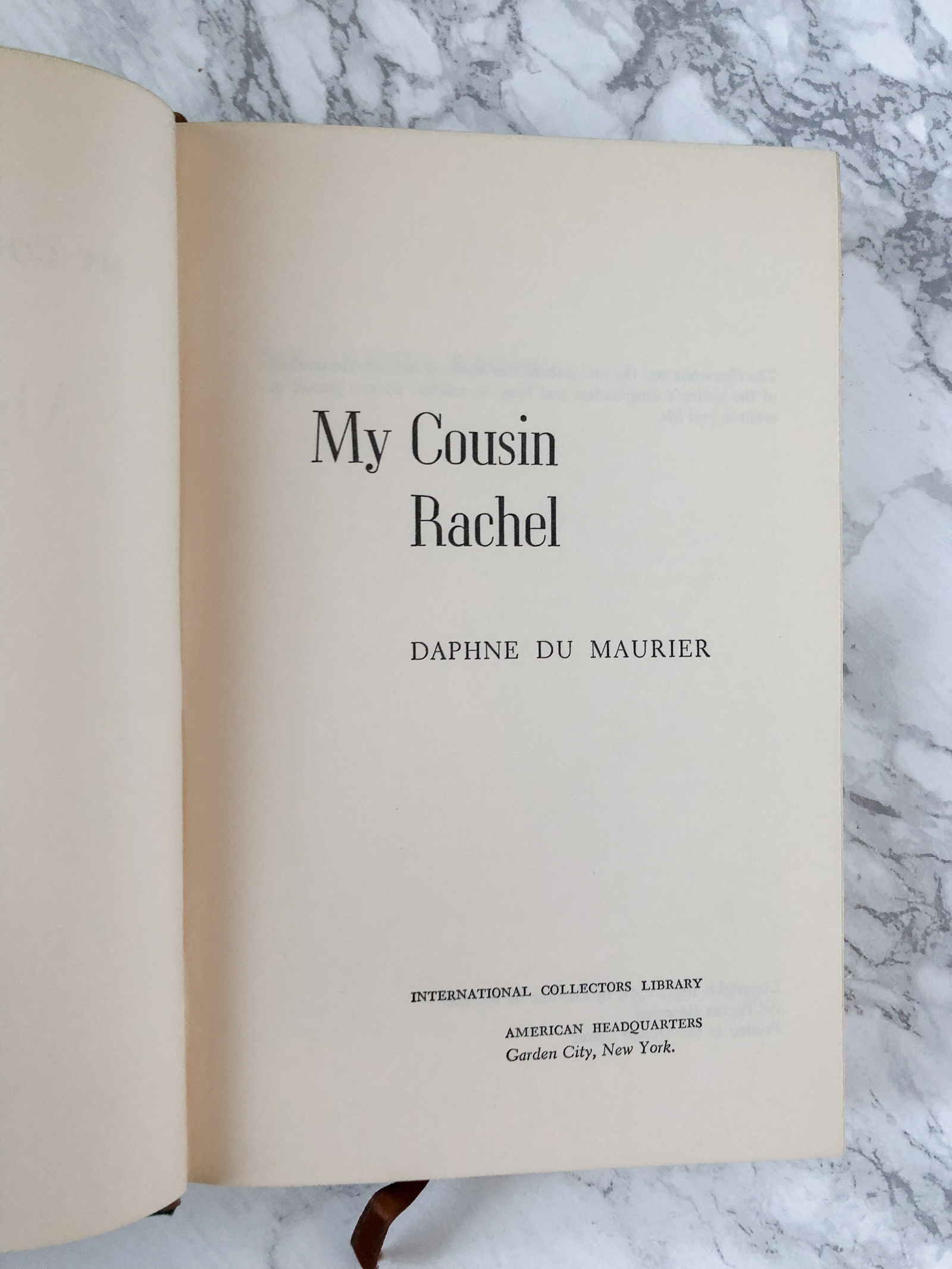 My Cousin Rachel by Daphne du Maurier [INTERATIONAL COLLECTOR'S LIBRARY] - Bookshop Apocalypse