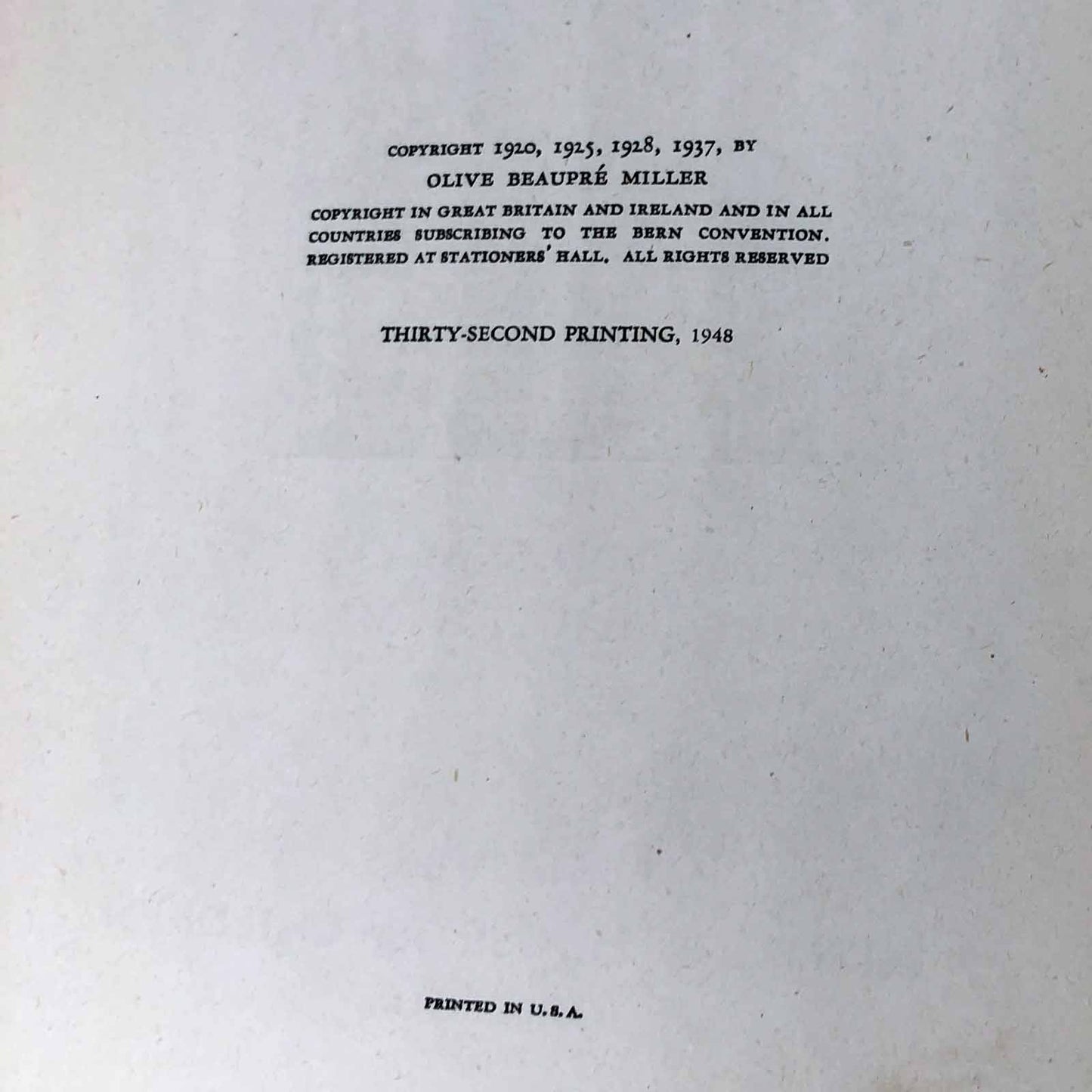My Bookhouse: Through The Gate edited by Olive Beaupré Miller [1948 HARDCOVER]