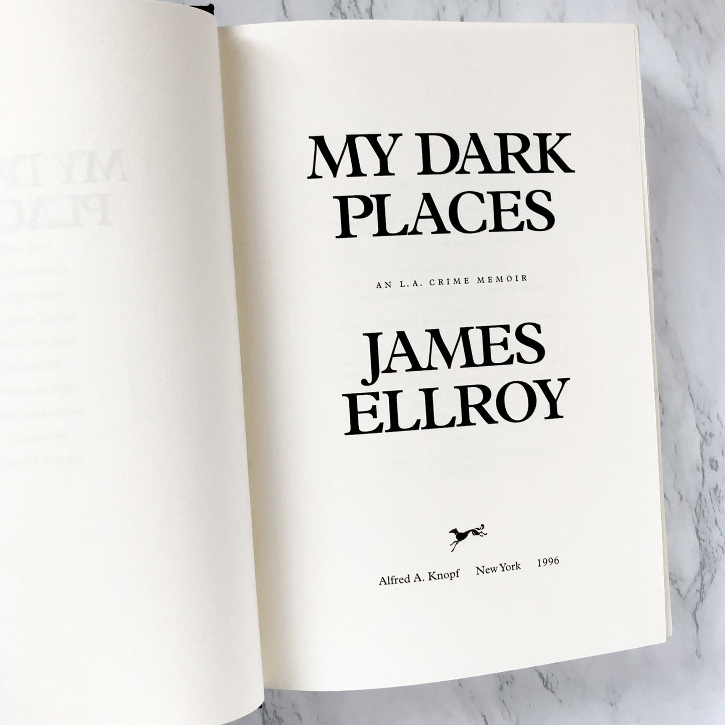 My Dark Places by James Ellroy SIGNED! [FIRST EDITION] 1996