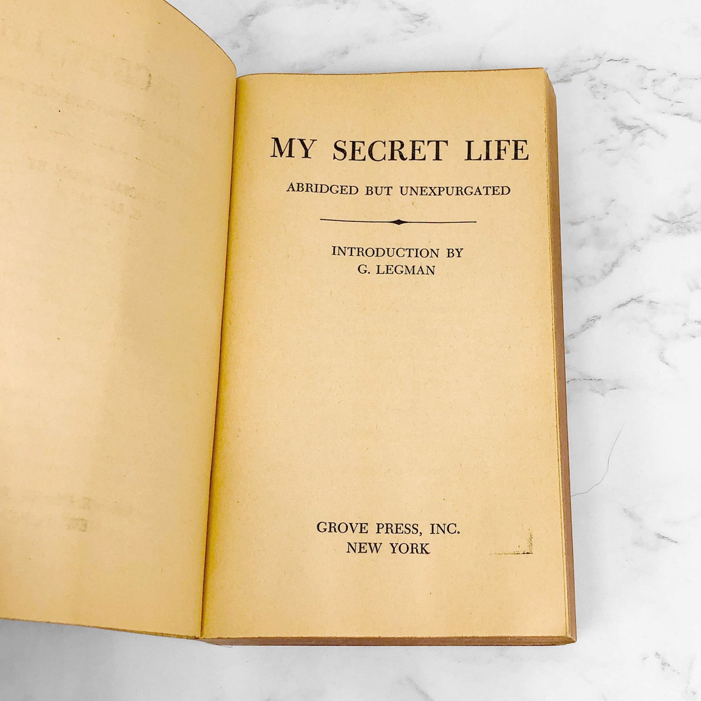 My Secret Life: An Erotic Diary of Victorian London by Anonymous [1966 PAPERBACK] • Grove Press • Volumes I-XI