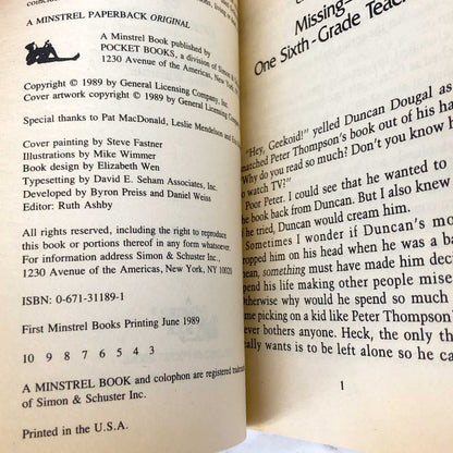 My Teacher Is an Alien by Bruce Coville [1989 PAPERBACK]