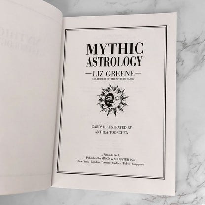 Mythic Astrology by Liz Greene [FIRST EDITION] 1994 • Fireside • Mint!