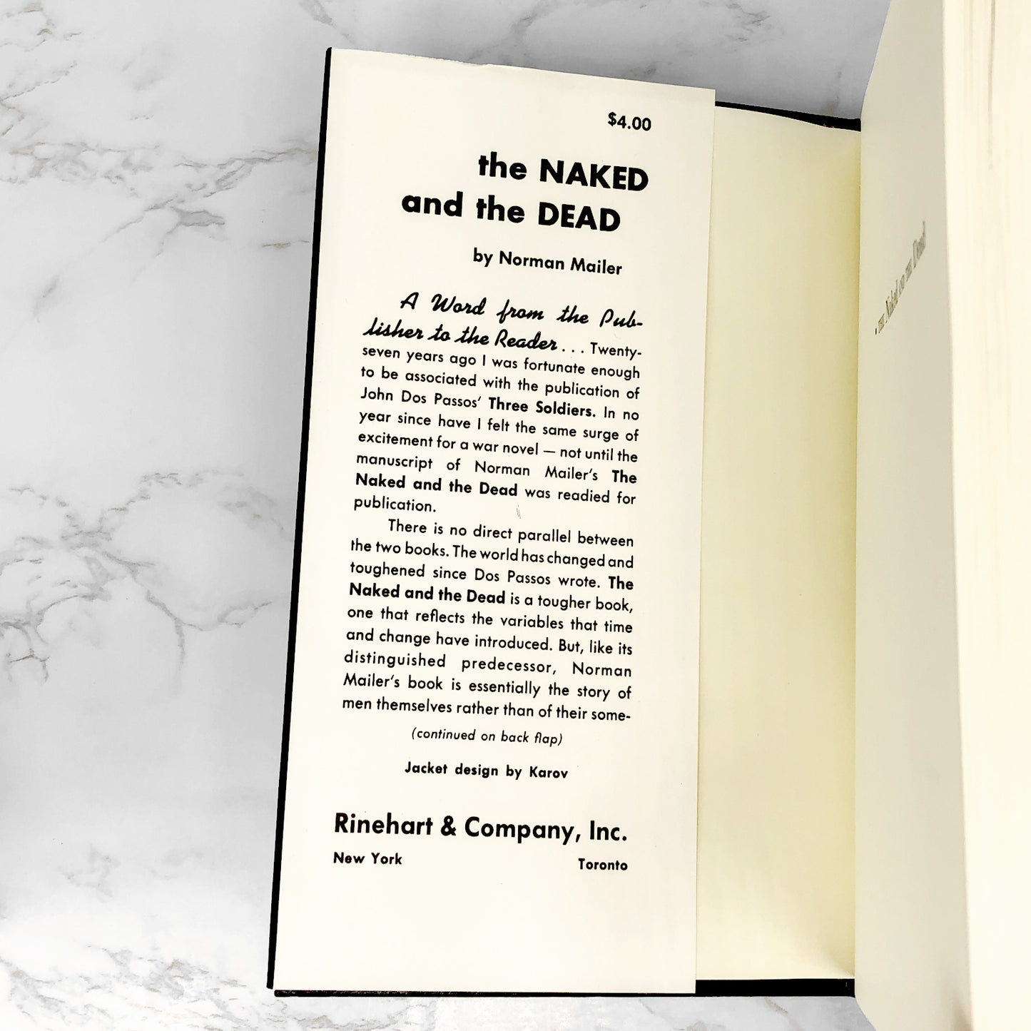 The Naked and the Dead by Norman Mailer [FIRST EDITION FACSIMILE] 1976