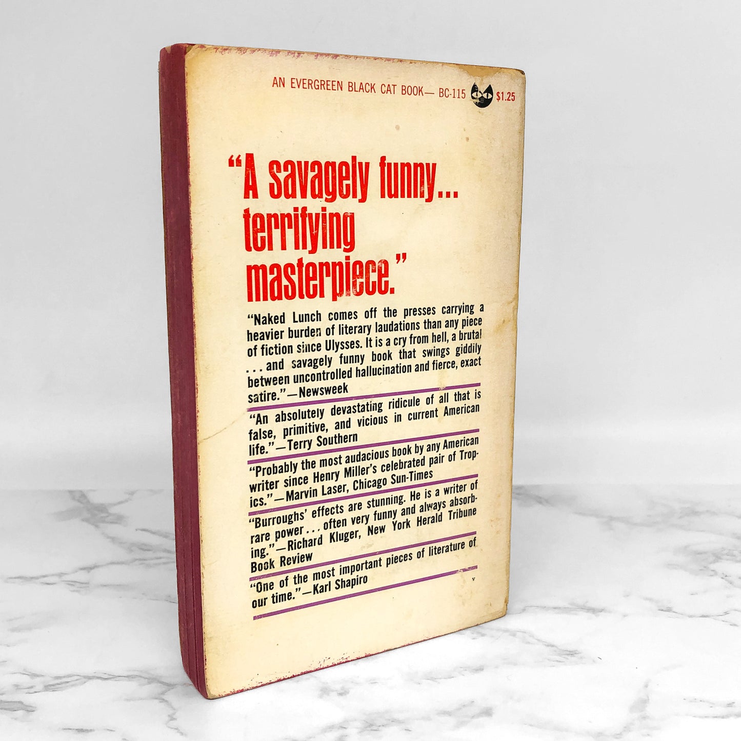 Naked Lunch by William S. Burroughs [FIRST PAPERBACK EDITION] 1966