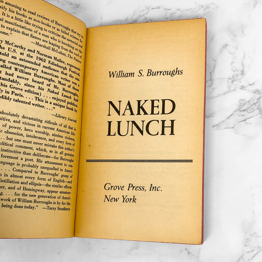 Naked Lunch by William S. Burroughs [FIRST PAPERBACK EDITION] 1966