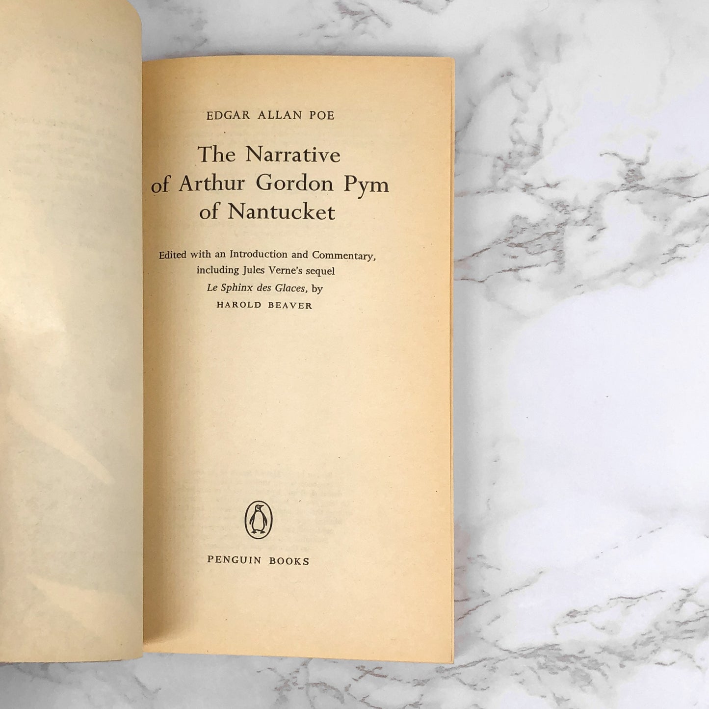 The Narrative of Arthur Gordon Pym of Nantucket by Edgar Allan Poe [1982 U.K. PAPERBACK]