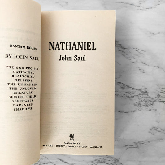 Nathaniel by John Saul [1984 PAPERBACK]
