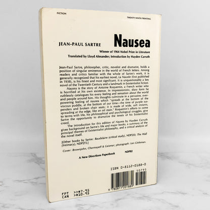 Nausea by Jean-Paul Sartre [VINTAGE TRADE PAPERBACK] • New Directions