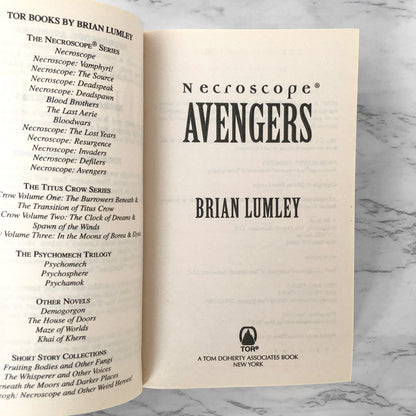 Necroscope: Avengers by Brian Lumley [FIRST PAPERBACK EDITION] 2001
