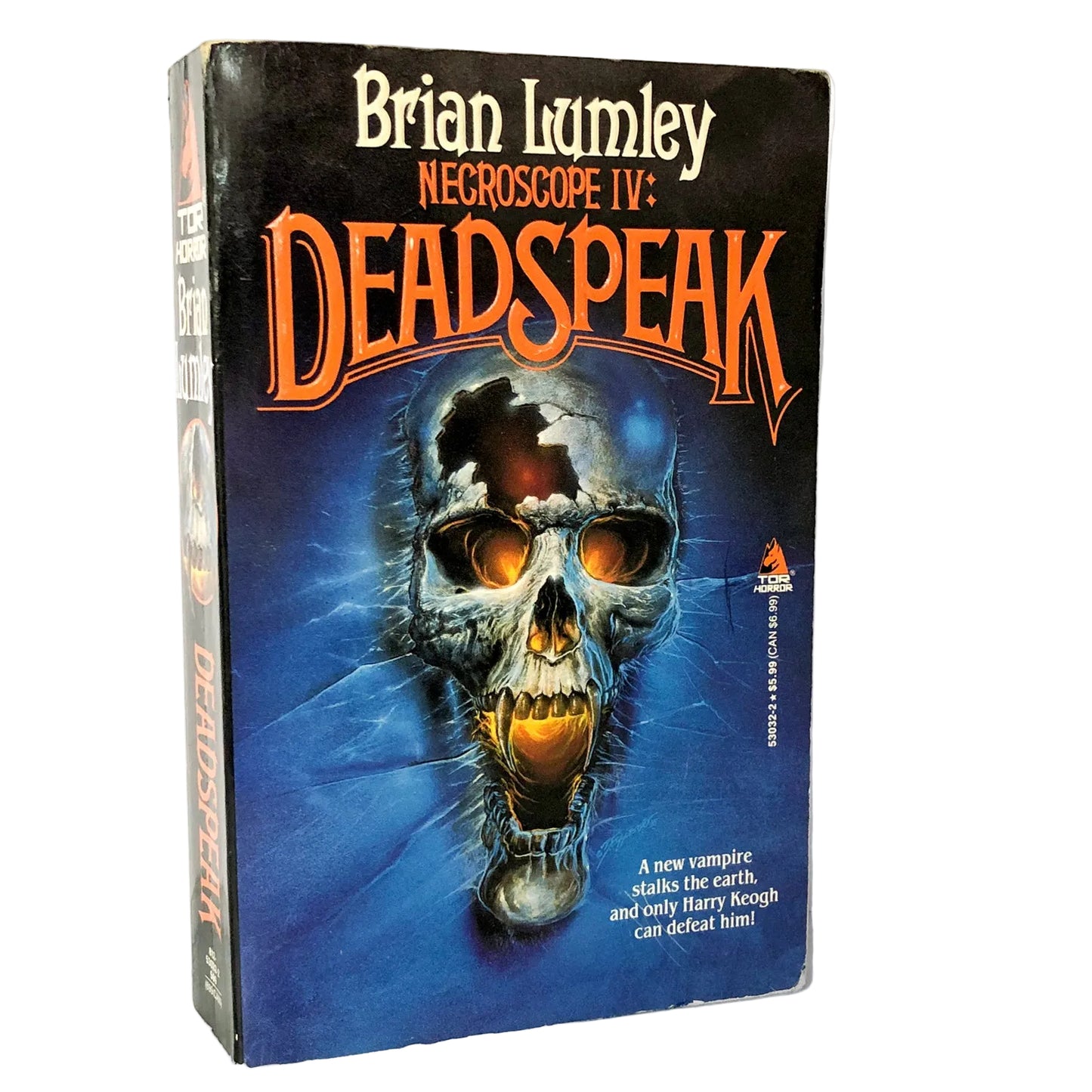 Necroscope IV: Deadspeak by Brian Lumley [FIRST EDITION PAPERBACK] 1990 • TOR Horror
