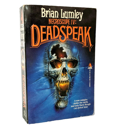 Necroscope IV: Deadspeak by Brian Lumley [FIRST EDITION PAPERBACK] 1990 • TOR Horror