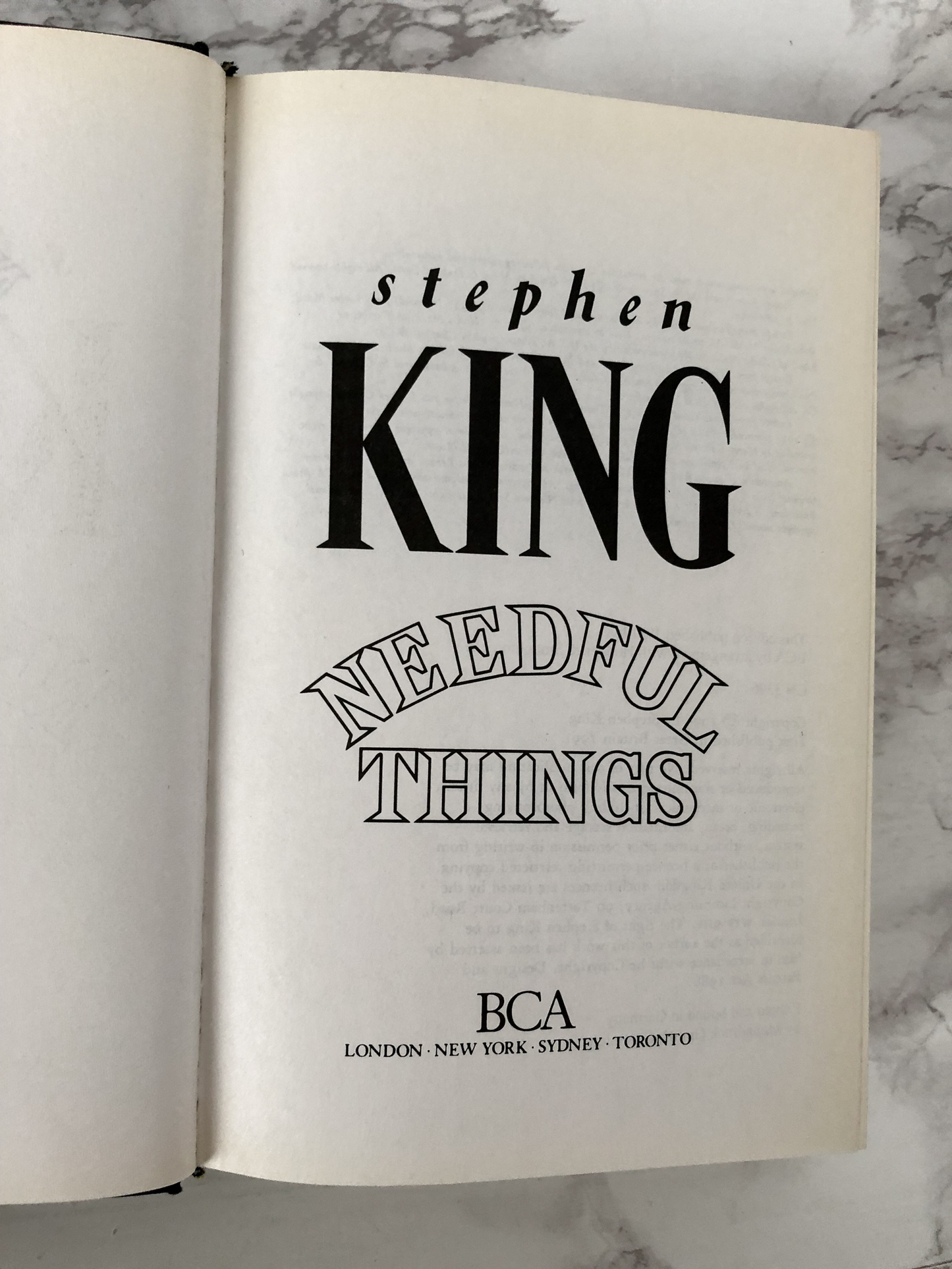 Needful Things by Stephen King [FIRST UK BC EDITION / 1991] - Bookshop Apocalypse