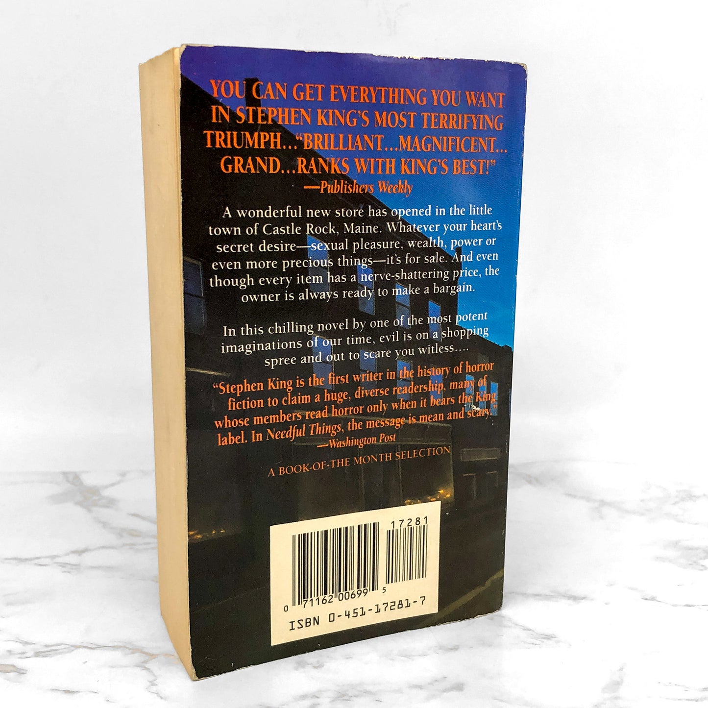 Needful Things by Stephen King [FIRST PAPERBACK PRINTING] 1992 • Signet