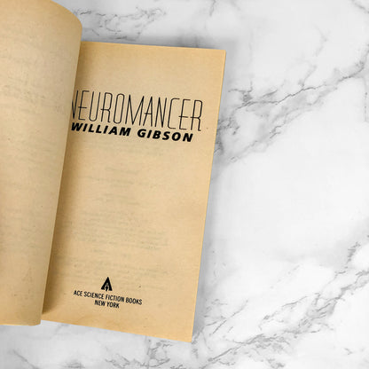Neuromancer by William Gibson [FIRST PAPERBACK EDITION] 1984 • Ace Sci-Fi