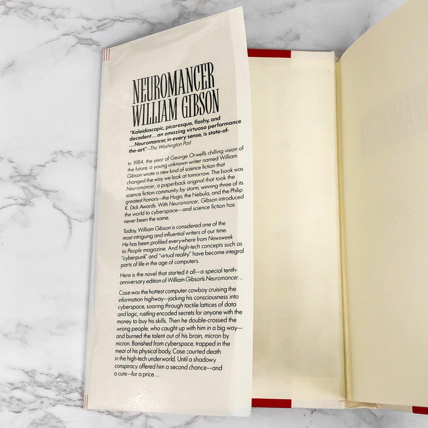 Neuromancer by William GIbson [10th ANNIVERSARY HARDCOVER] 1994