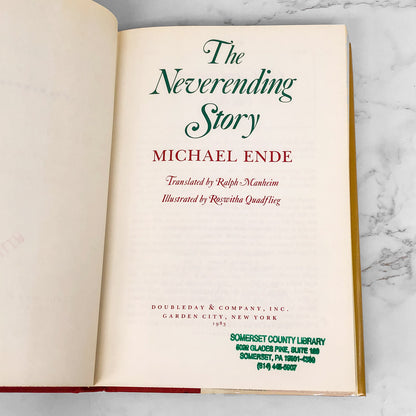 The Neverending Story by Michael Ende [FIRST EDITION • FIRST PRINTING] 1983 • Doubleday & Co.