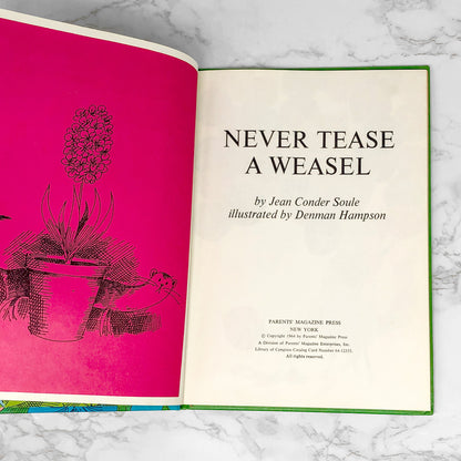 Never Tease A Weasel by Jean Conder Soule & Denman Hampson [FIRST EDITION] 1964
